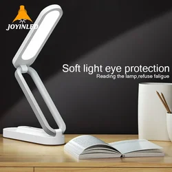 Proteção para os olhos led dobrável lâmpada de mesa 3-nível escurecimento iluminação candeeiros de mesa leitura cabeceira sala estar quarto carregamento luz da noite