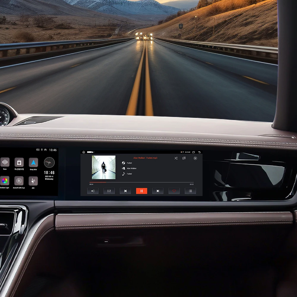 11 Inch Carplay for Panamera 2024 Car Radio GPS Navigation Multimedia Video Player Passenger Entertainment Screen