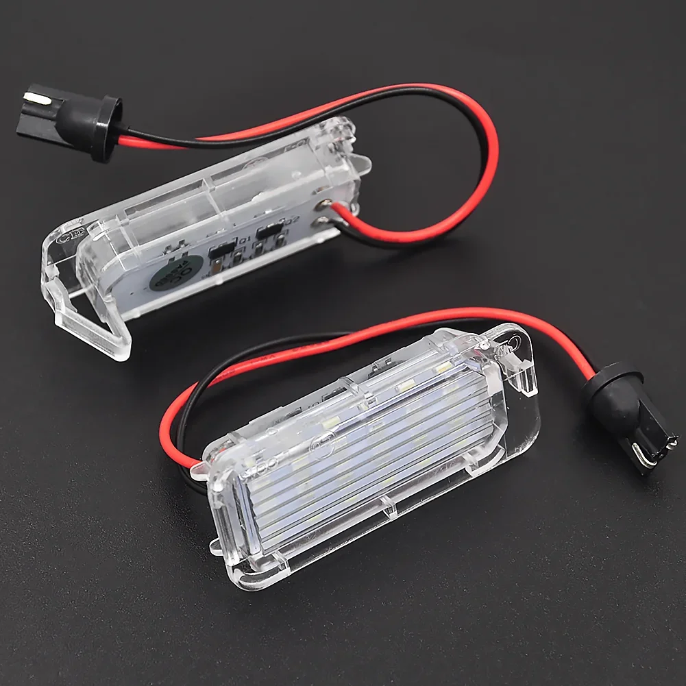 WF-2pcs Canbus LED Number License Plate Light For Ford Focus 5D Fiesta Mondeo MK4 C-Max MK2 S-Max Kuga Galaxy 6000K White Auto L