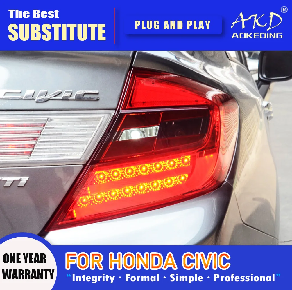 For Honda Civic Coupe 2012 2013 Tail Light Assembly Passenger Side DOT Certified | HO2801179 | 33500-TS8-A01 For Honda Civic Coupe 2012 2013 Tail Light Assembly Passenger Side DOT Certified | HO2801179 | 33500-TS8-A01