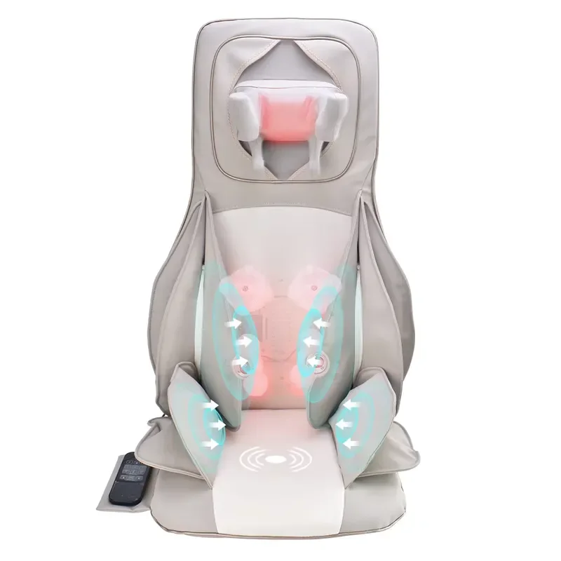 for Portable Nape Relaxation Massager Seat Deep Tissue Shiatsu Pain Relief Electric Kneading Squeeze Muscle Back Massage
