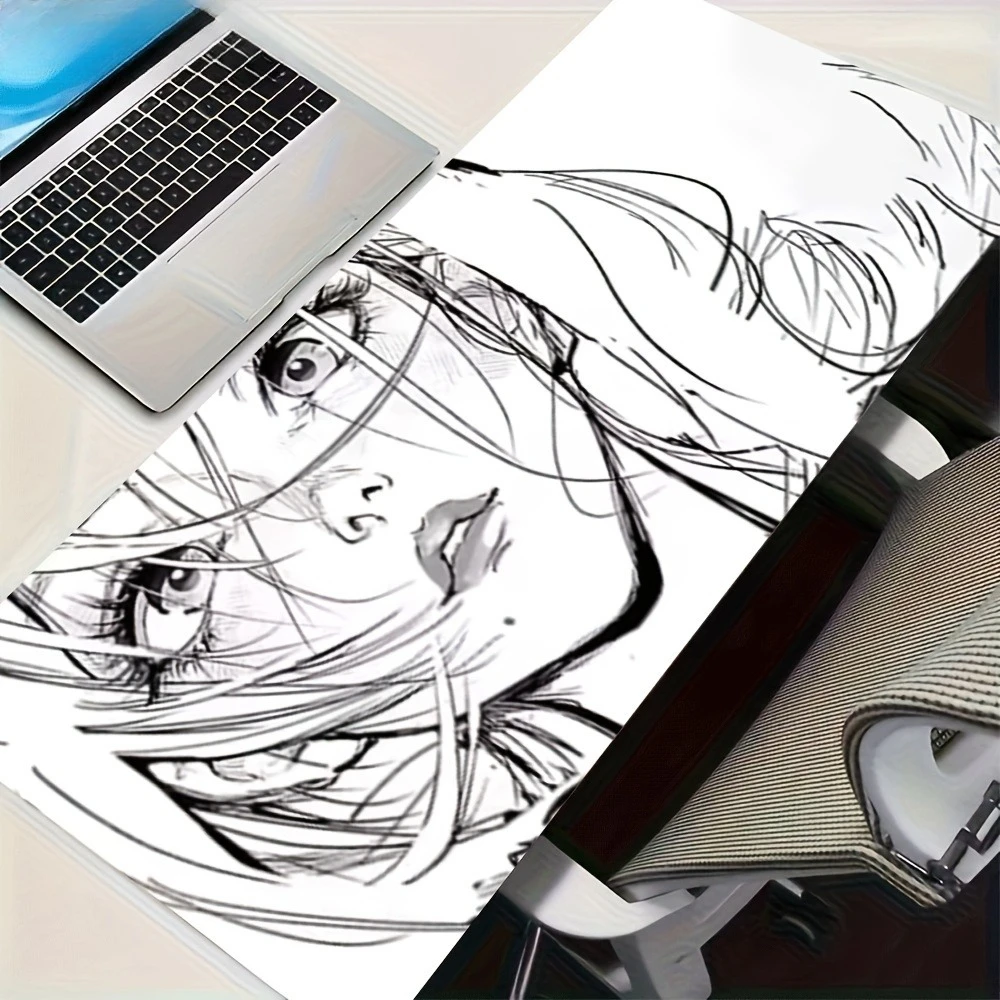 Organiseurs de bureau et plateaux à motifs d'illustrations de personnages féminins de style anime, tapis de souris, alfombrillas, grand tapis de souris gaming