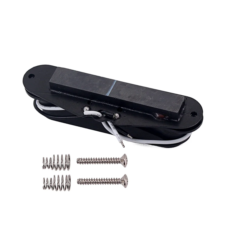 

Single Humbucker Pickup Black Metal 48mm Neck Rail Improved Output for Electric Guitar Guitar Parts Accessories