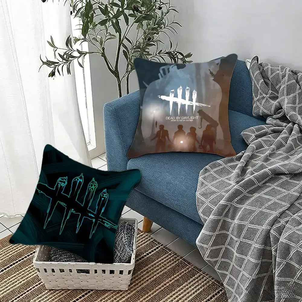 Game Horror Dead By Daylight Cushion Cover Fluffy velvet Nordic style plush Living room sofa decorative