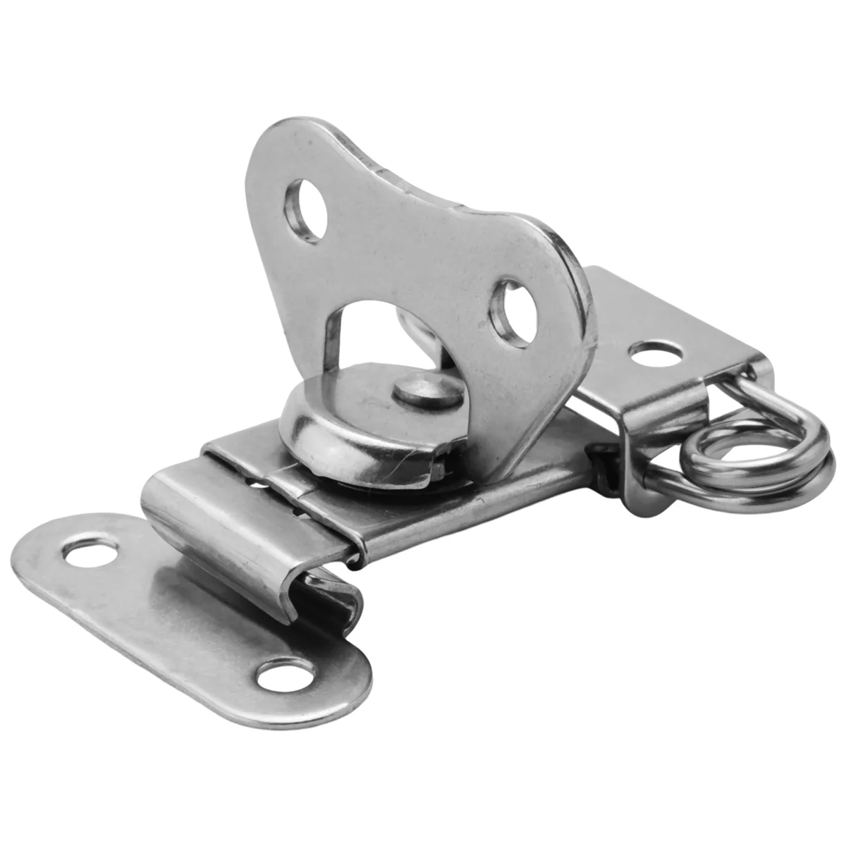 4 Pack 304 Stainless Steel Twist Latch with Keeper and Spring Butterfly Draw Latch for Case Box