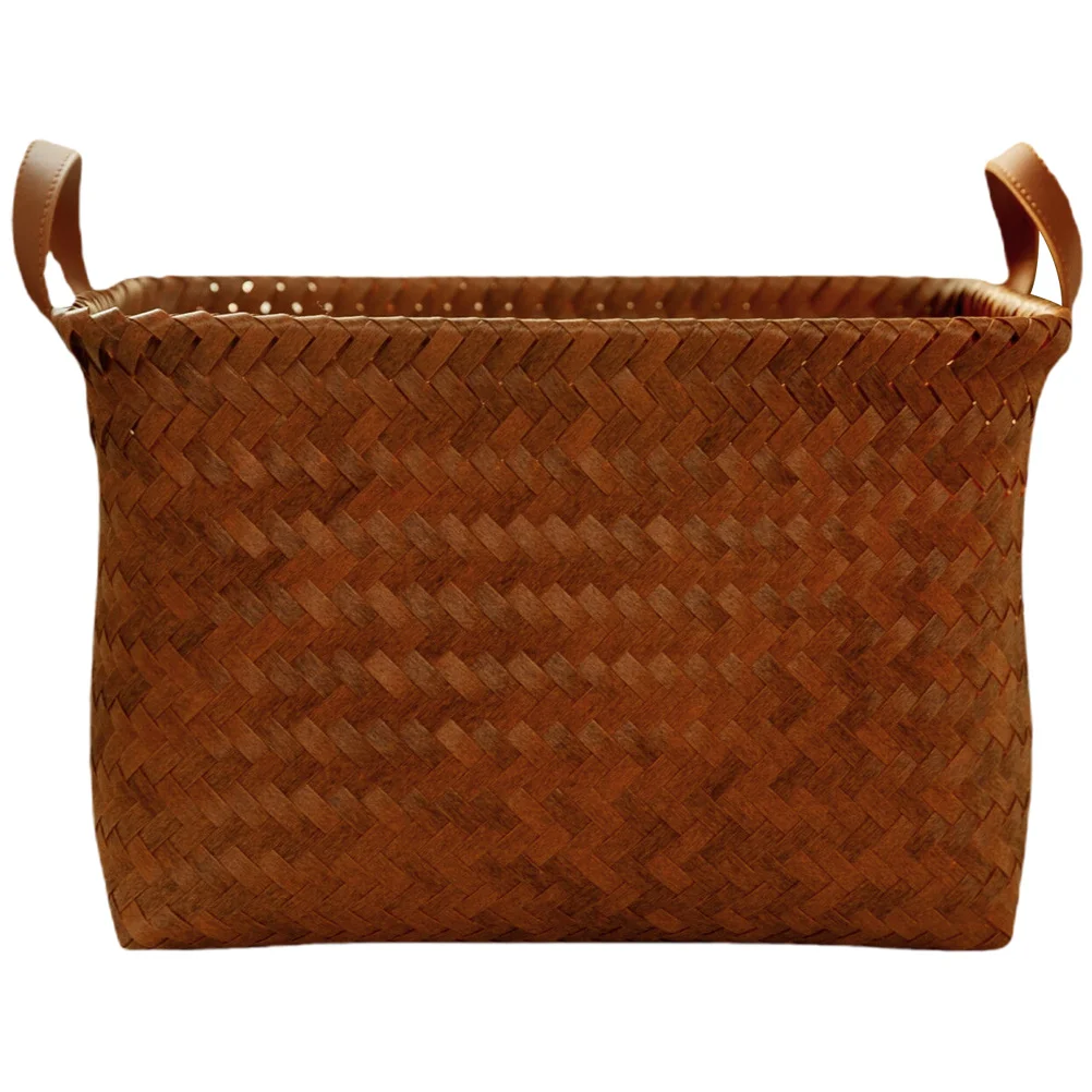 

Woven Basket Laundry Baskets Weaving Storage Desktop Weave Multipurpose Sundries Organizing Pp Child