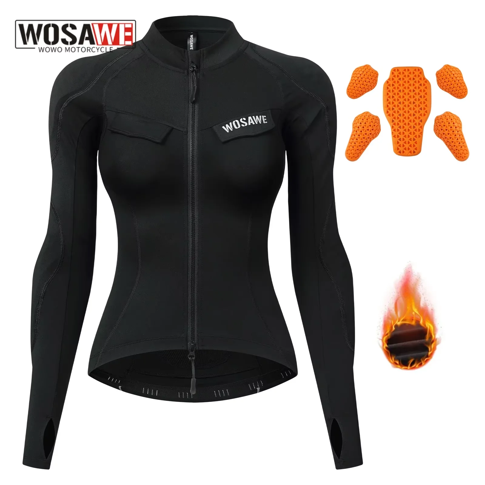 

Зимняя мотоциклетная куртка WOSAWE для женщин, мотокуртка для мотокросса, женская мото-одежда с отражающими элементами, термоодежда