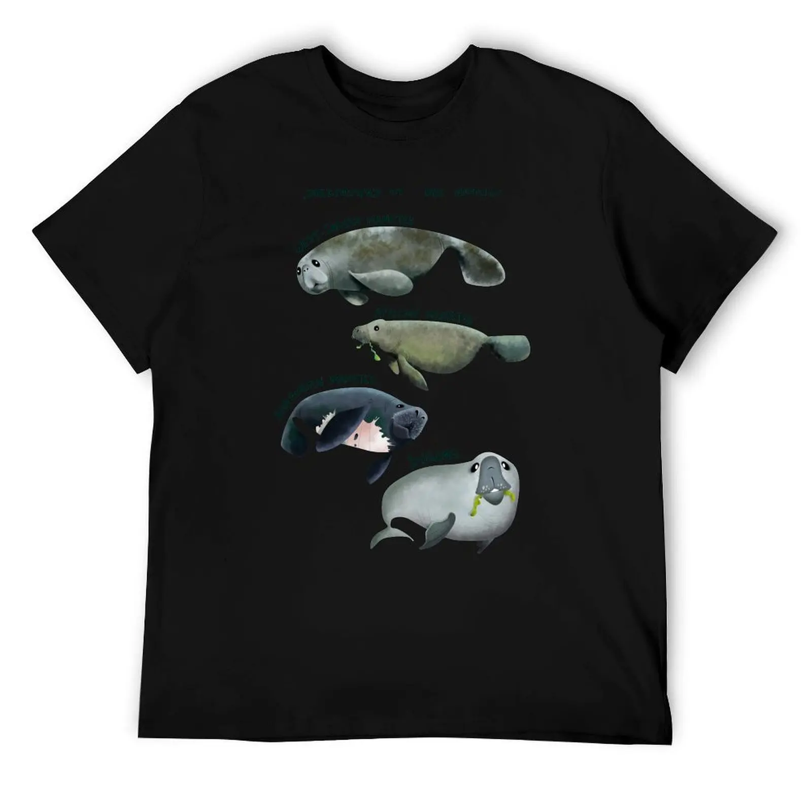 

Sirenians of the World T-Shirt anime t shirts oversize funny t shirts cotton T-Shirt