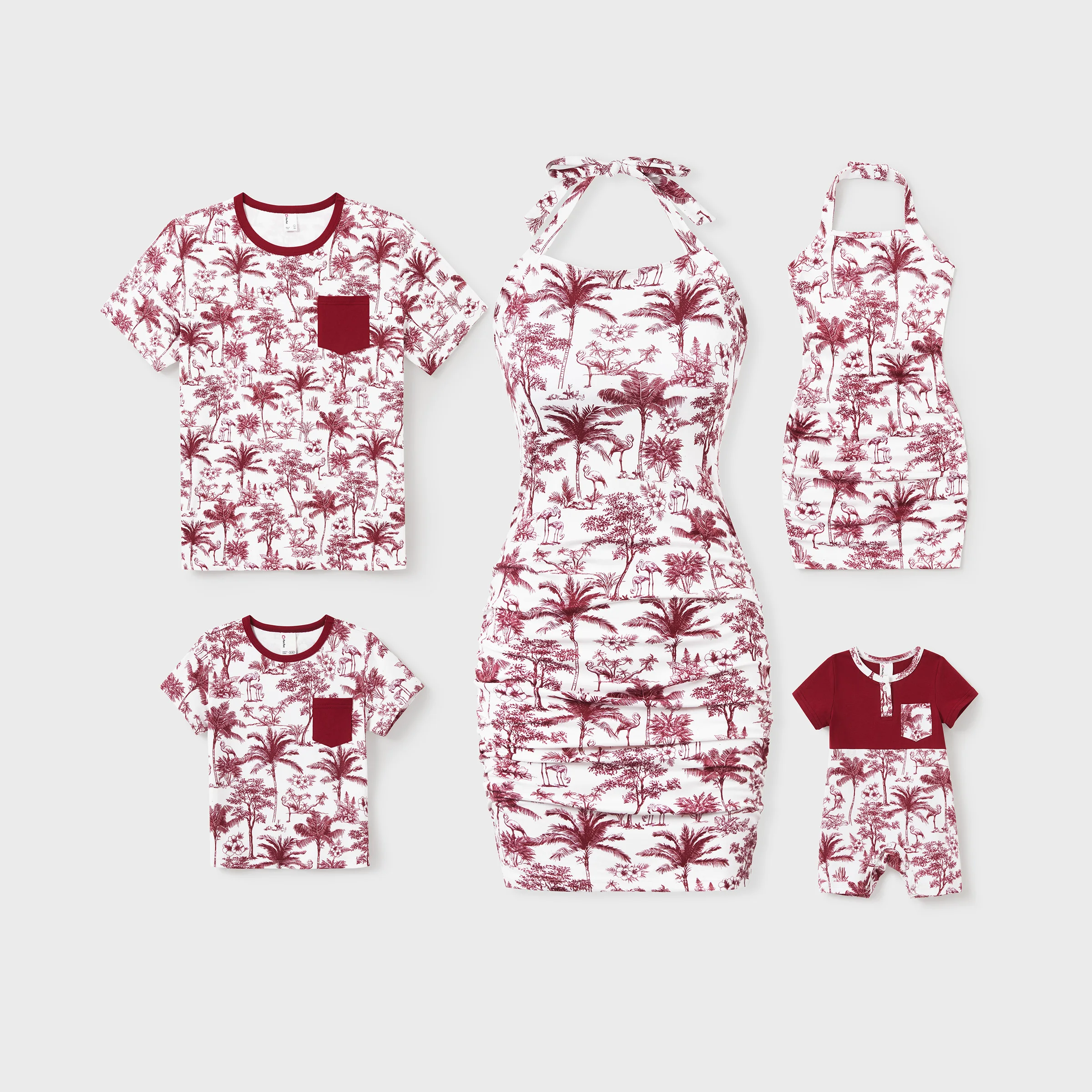 

PatPat Broken Flower Matching Outfits Unisex Casual Suit
