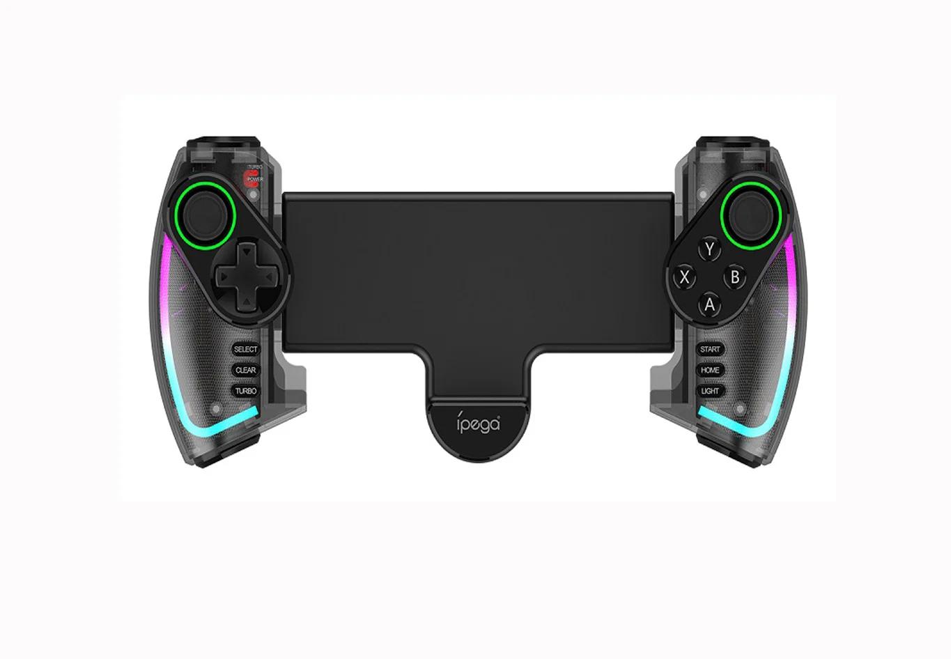 Wireless Gamepad For Switch,Android, iOS ,iPad ,PC With RGB Light Linear, Vibration Stretchable Controller PG9777
