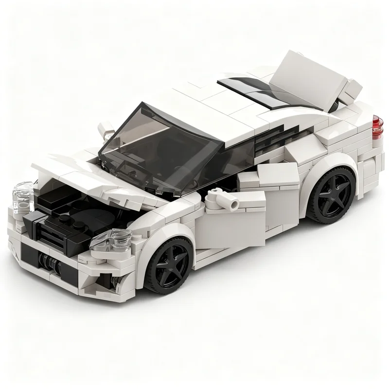 366pcs MOC Lexus IS F City Champions Model Building Blocks Toy Architecture DIY Christmas Gift Assemble Creative Idea Brick view 4