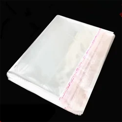 Large Size OPP Transparent Self-adhesive Sealed Plastic Packaging Bag Resealable Cellophane OPP Fresh-keeping Bag Gift Bag