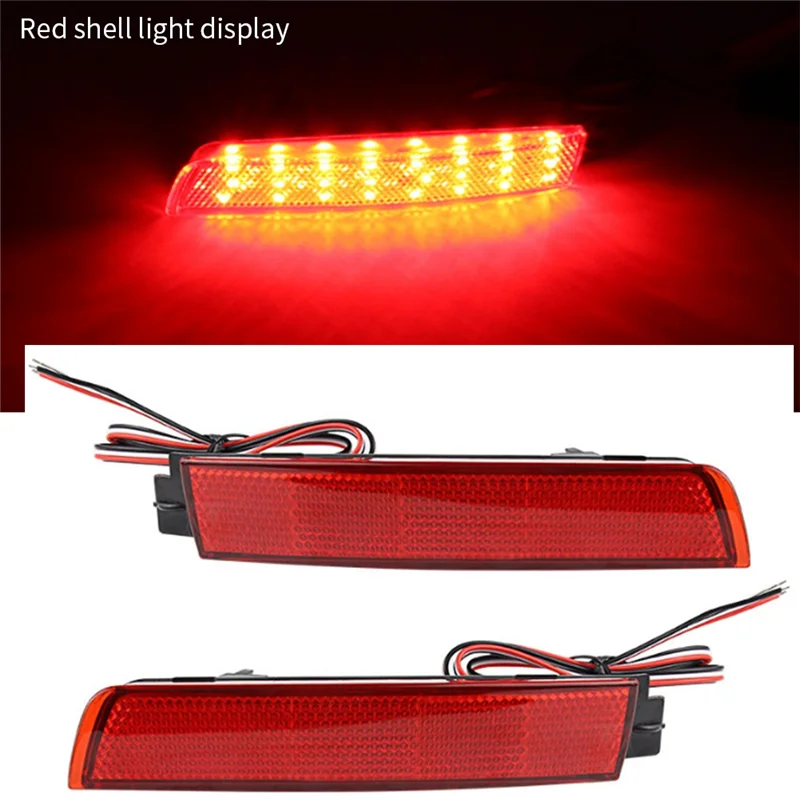 مصد خلفي للسيارة مصباح فرامل خلفي ليد ، مصباح عاكس ، عدسة حمراء ، نيسان جوكي ، مورانو ، إنفينيتي FX35 ، FX37 ، FX50