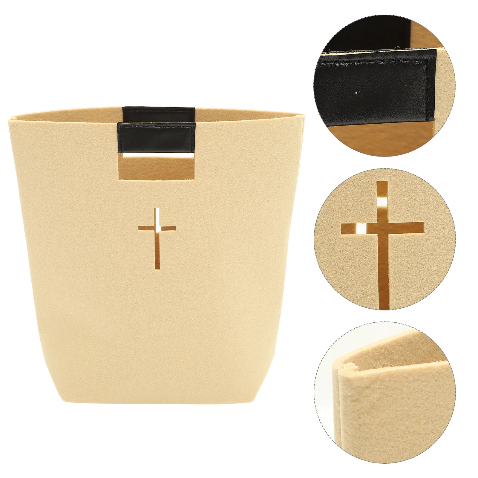 Bible Storage Bag Cross Design Cover Tote Carrying Case Study Bags Felt Shopping Church Pouch Miss Child for Women