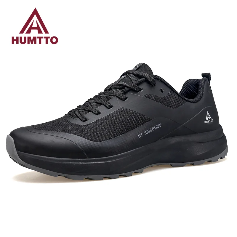 Humtto sapatos esportivos para homens de luxo designer respirável ginásio jogging tênis dos homens formadores preto caminhada trilha tênis corrida