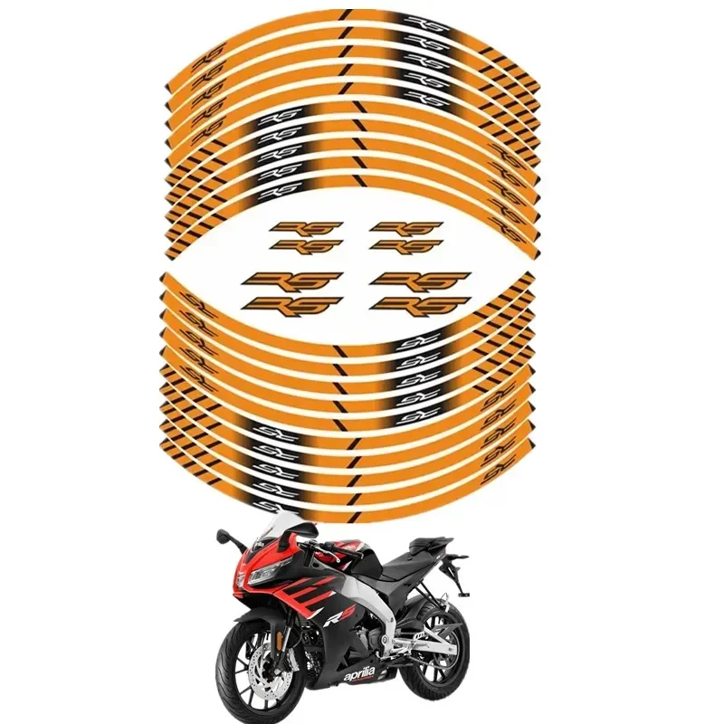 For APRILIA RS RS125 Motorbike Parts Contour Wheel Decoration Decal Sticker - 4