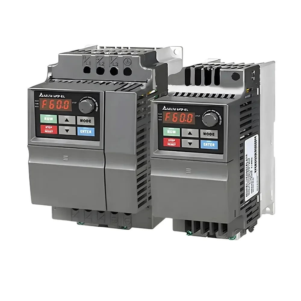 

Delta VFD Vfd007el21a Vfd022el23a EL Series 1ph 2ph 3ph 115v 230v 0.75KW 1.5KW 2.2KW 3.7KW Inverter AC Frequency Drive Converter