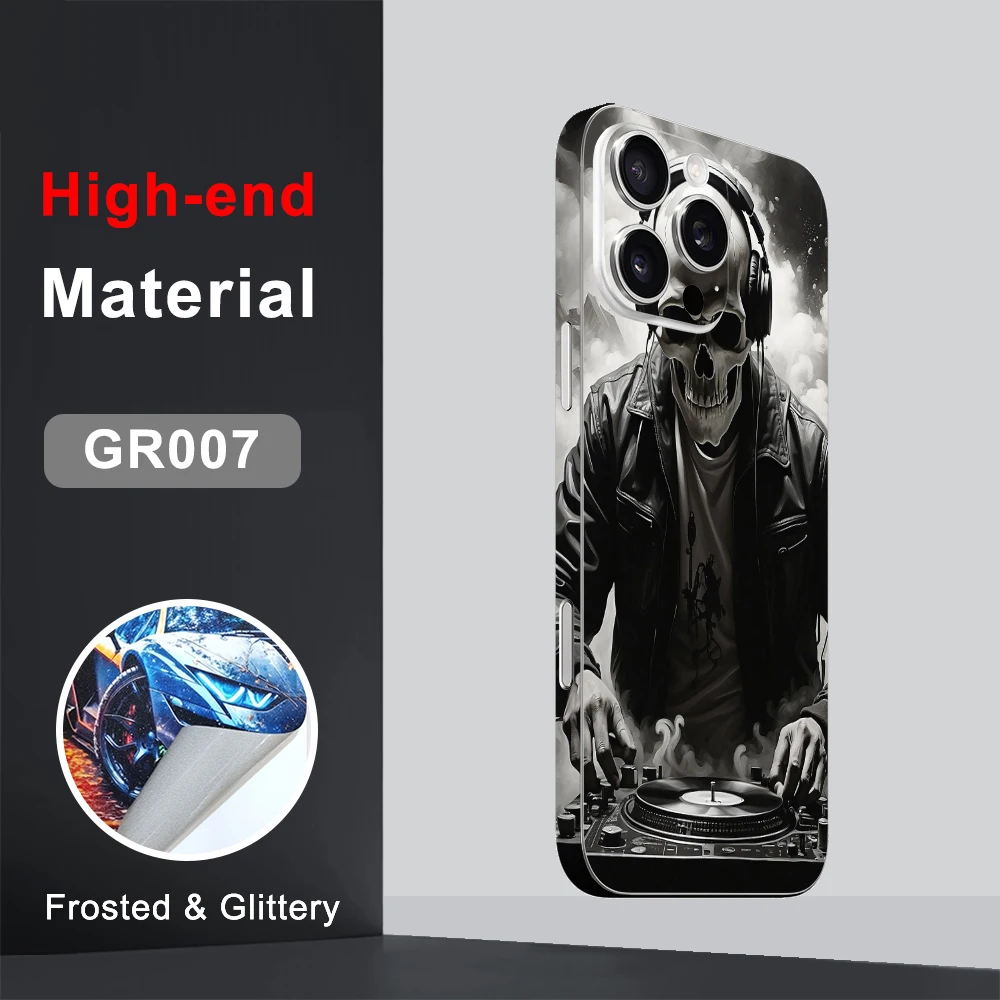 CASEKiTTY الجلد آيفون 16 برو ماكس ملصق 13 12 فيلم خلفي صغير 15 14 زائد واقية ملصق مائي التفاف الإطار الجانبي واقي للشاشة