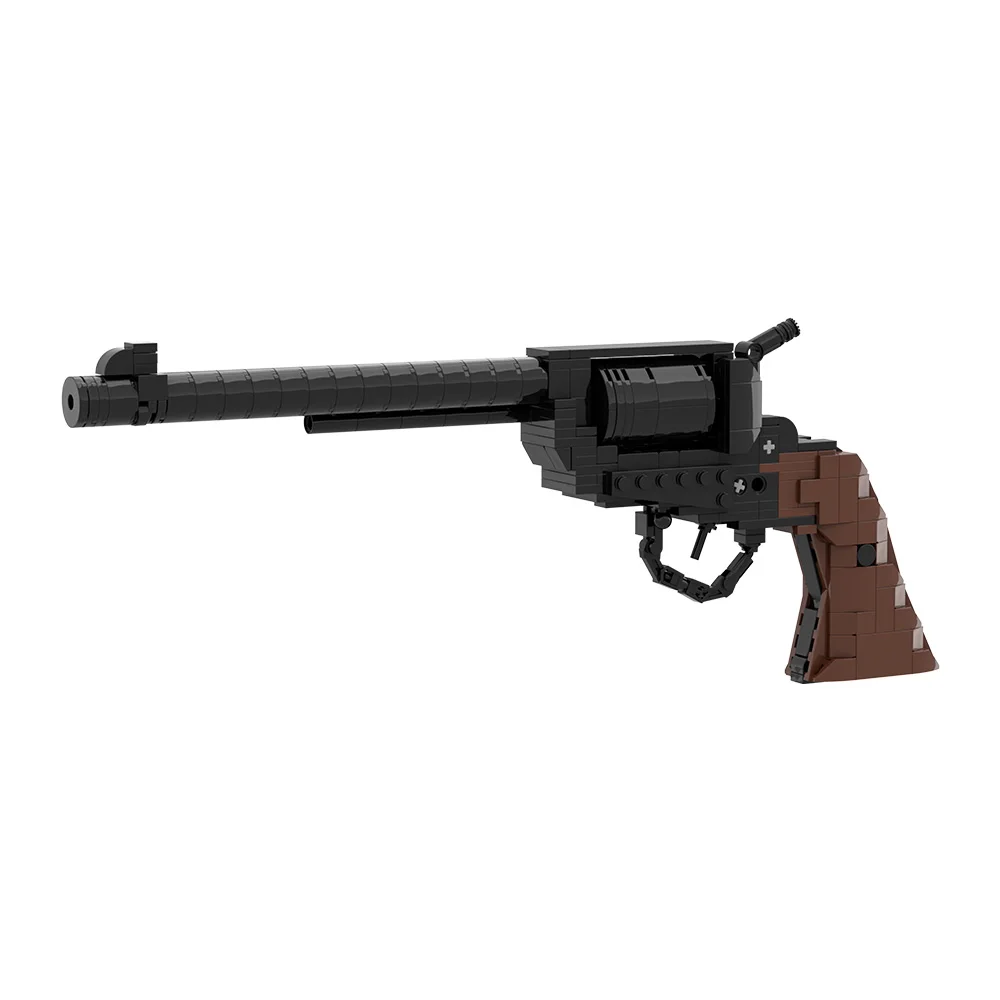 

MOC Colt SAA Model 1873 Cavalry Revolver Building Blocks Model The Western Duel Revolver Weapons Bricks Assemble Toys Kids Gifts