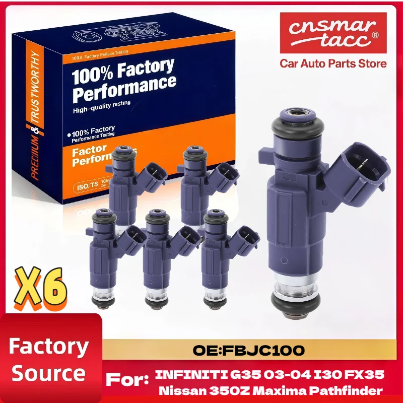 Для Nissan 350Z Maxima INFINITI G35 Замена топливной форсунки 6 шт. FBJC100 прямая посадка