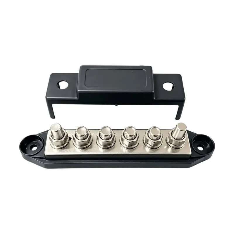 For RV For RV Busbar 300A 6 Way Stud Terminal Block Power Distribution Bar For RV Boat Car Marine-Boom