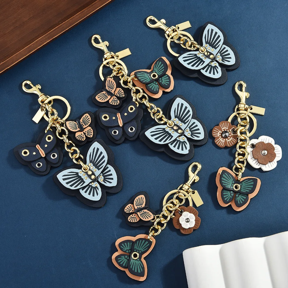 3D Butterfly Pendant Clasp, Fresh Style Bag Charm, Trendy Key Accessory for Home Living Room Bedroom Decor Decoration Crafts
