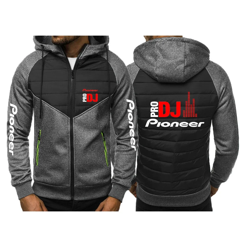 DJ Pioneer PRO 2024 Men's New Zipper Hoodies Casual Hoodey Sportswear Cardigan Cotton Jackets Warm Sweatshirts Hip Hop Coats Top