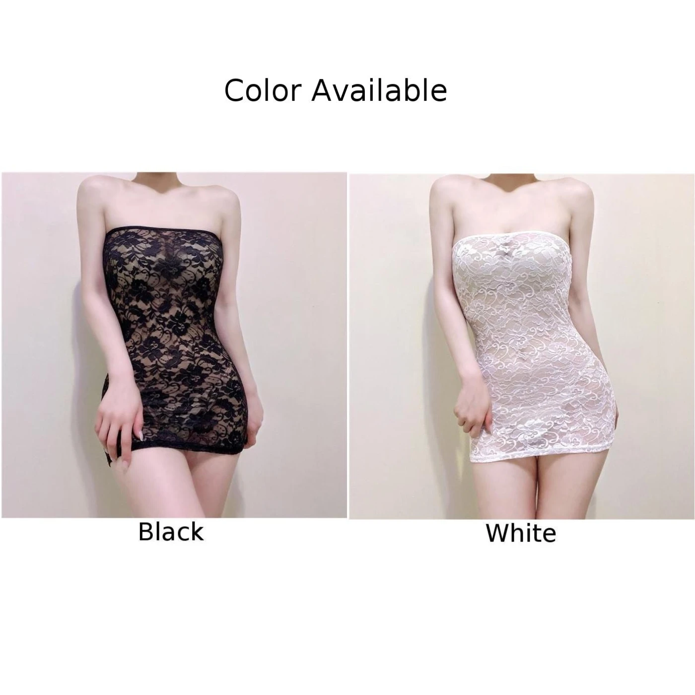 المرأة أنبوب فستان مثير الدانتيل Bodycon انظر من خلال شير ملابس خاصة صغيرة ملابس نوم شير حمالة الغريبة ضمادة الورك OL فستان