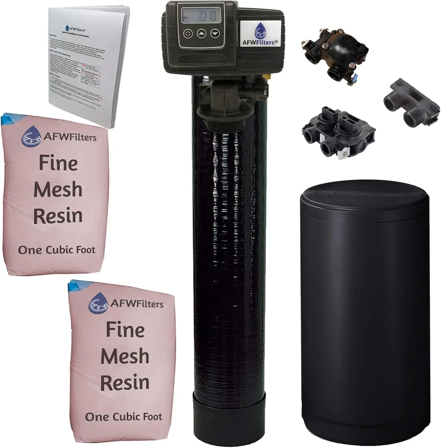 Iron Pro 2 Combination Water Softener Iron Filter Fleck 5600SXT Digital Metered Valve 64,000 Grain - High Flow for Whole House U