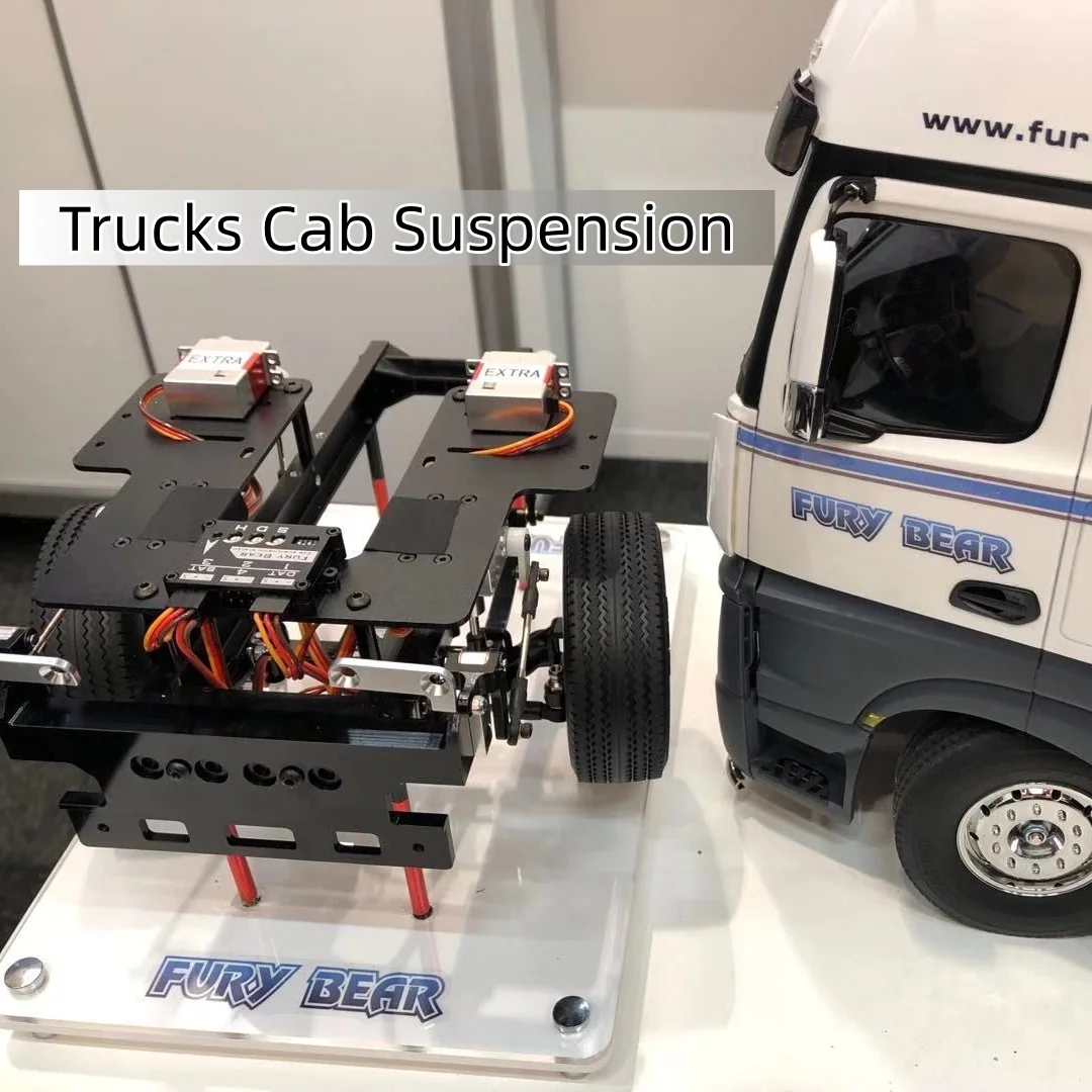 

Nooxion Fury Bear 1/14 RC Truck Cab Suspension–High Performance Upgrade For Tamiya Scania For Volvo MAN Actros Truck DIY Parts