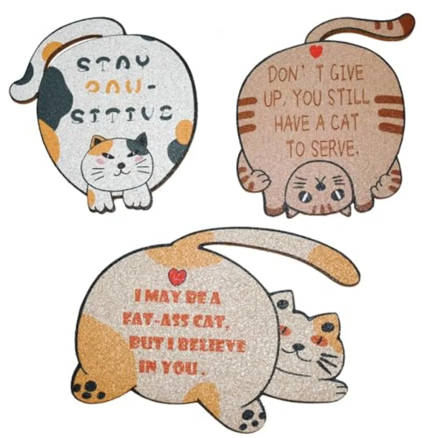Cute Cat Coaster 3P…