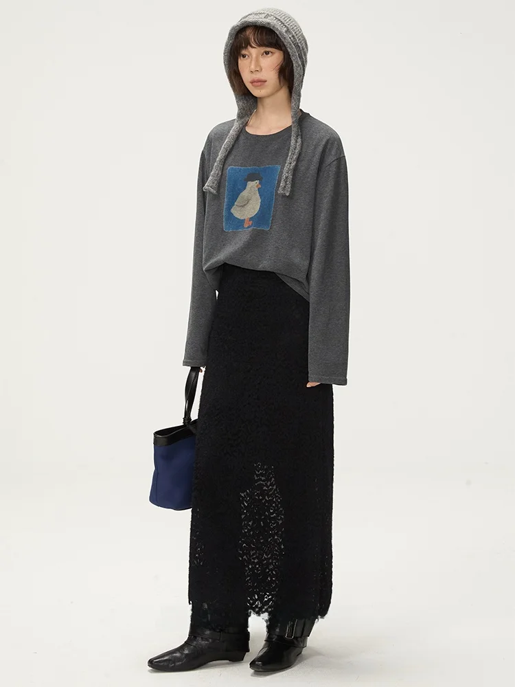 

Женская термофутболка оверсайз с длинным рукавом и принтом в корейском стиле, на флисовой подкладке, из полиэстера и хлопка