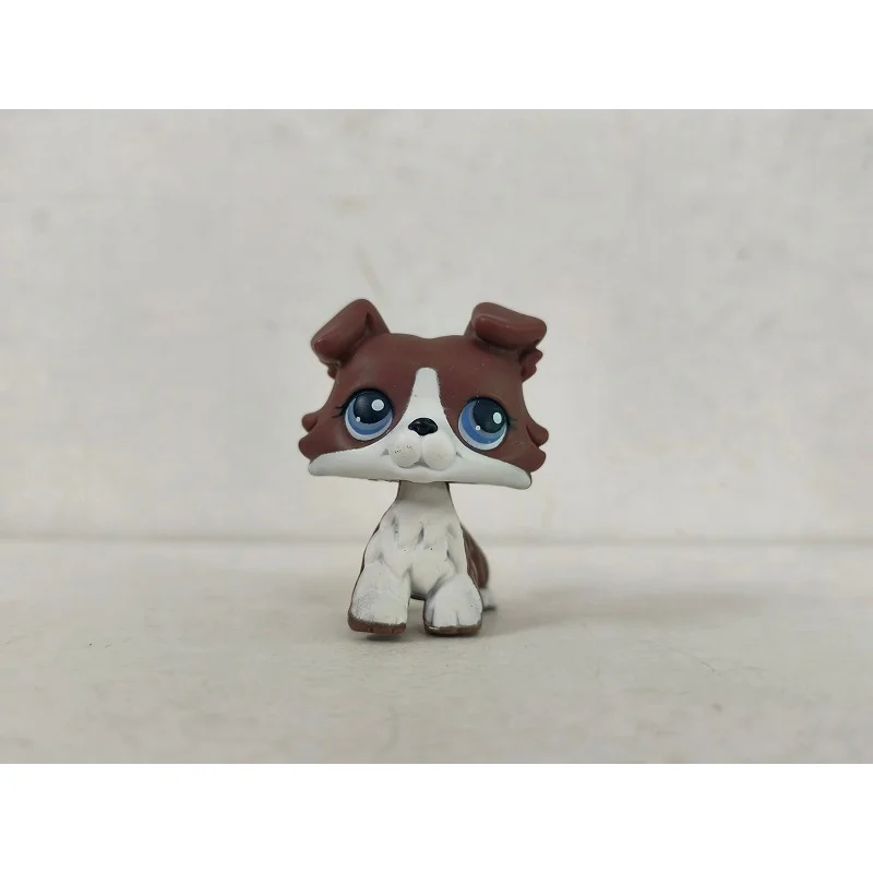 Figura LPS Cane Collie Marrone # 7085 W/Accessori Mini giocattolo per negozio di animali