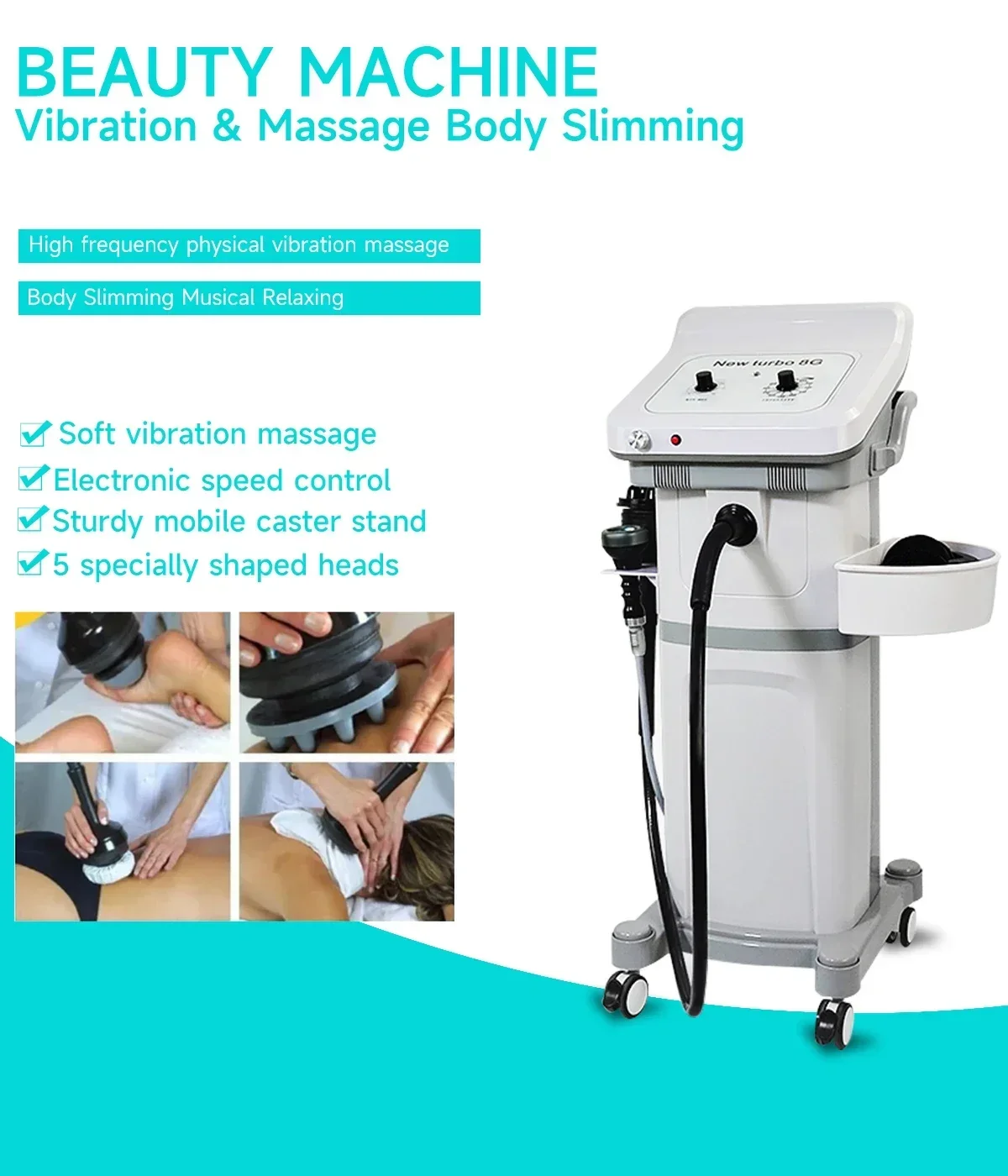 G8 عالية التردد الاهتزاز فراغ تدليك الجسم آلة التخسيس مكافحة السيلوليت فقدان الوزن الدهون تقليل استخدام صالون تجميل #4