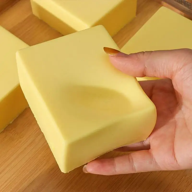 PU Rimbalzo Lento Super Morbido Spessore Mattone di Latte Pizzico Giocattolo Per Bambini Alleviare Lo Stress Morbida Spremere Rimbalzo Lento Succhiare Il Dito Blocco di Latte Giocattolo