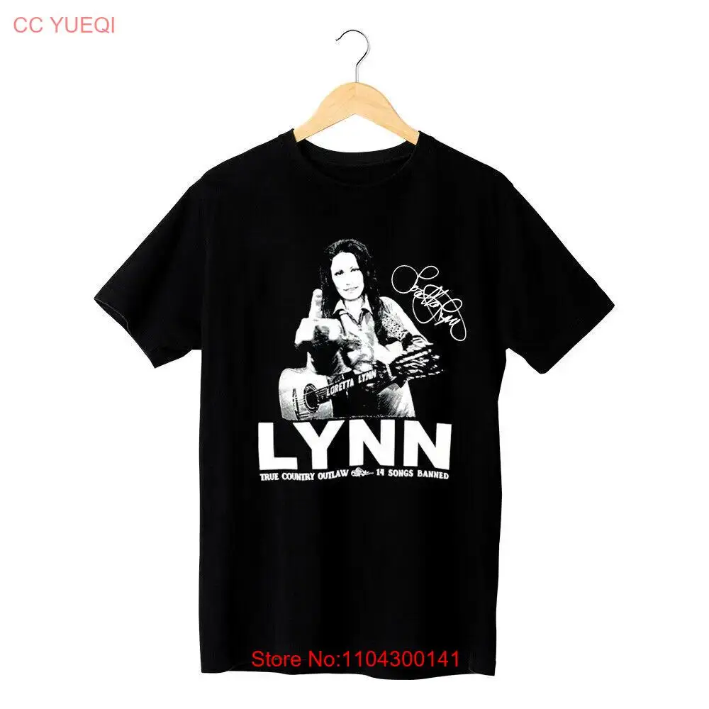 Hot LORETTA LYNN Middle Finger Cotton Men TShirt