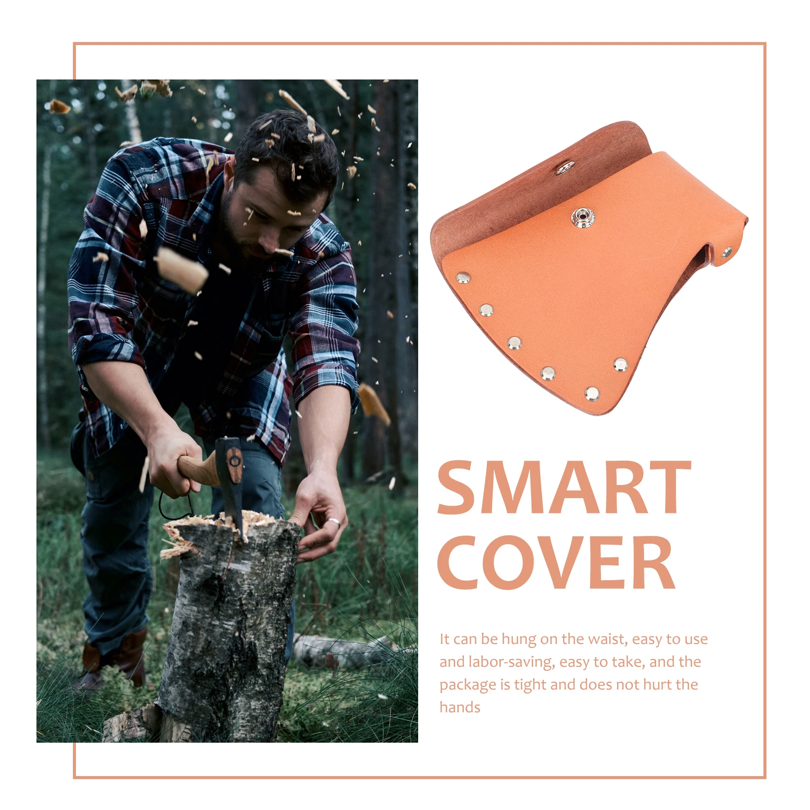 

1pcs Ax Protector Portable Outdoor Hatchet Cover Protective Sleeve For Camping Durable Scratchproof Universal Fit Tool
