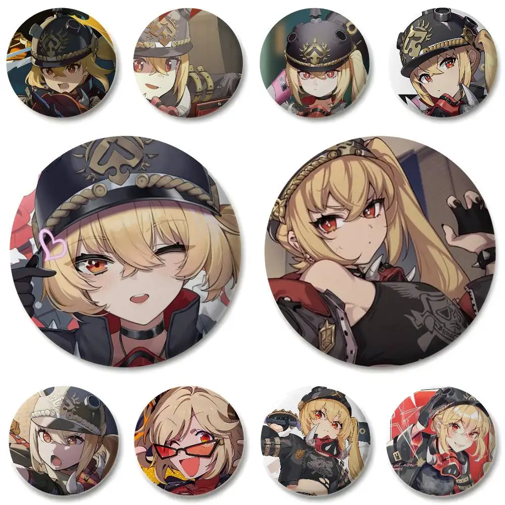 

Luciana De Montefio Zzz Badges Round Exquisite Badge Brooches Creative Pins For Clothes Hat Backpack Gift Accessories