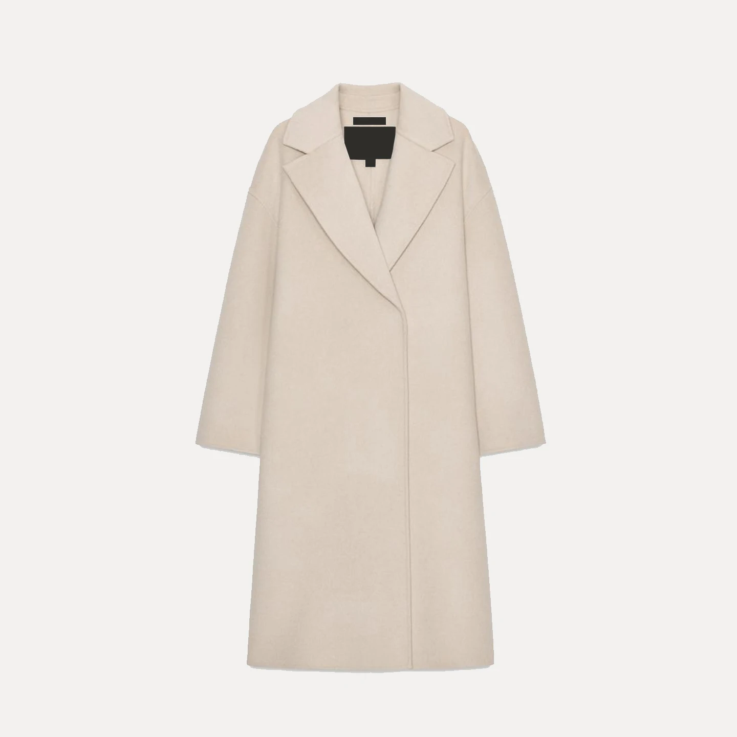 Z Women's Faionable Loose Coat 2025 Autumn Season High Quali Woolen Outerwear Ele Scarf Included