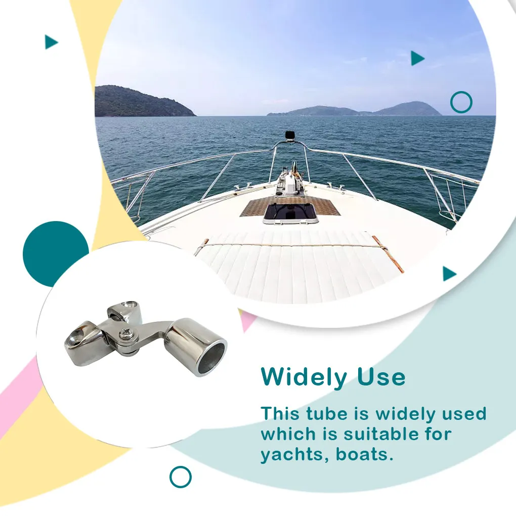 Stainless Steel Boat Swivel Fittings Tube Top Railing Yacht Professional