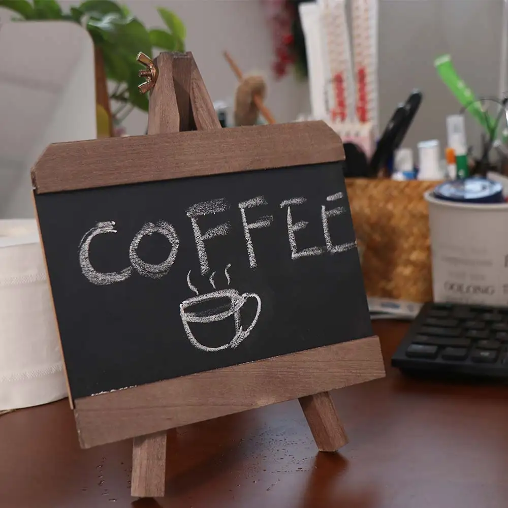 

Mini Retro Bar Chalkboard Collapsible Nordic Style Desktop Memo Board Multi-Function Writing Board Message Board Living Room