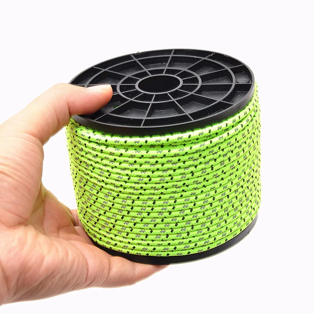 50M coupe-vent réfléchissant réfléchissant pour Camping Camping corde pour randonnée en plein air plage fête Durable Guyline fournitures corde