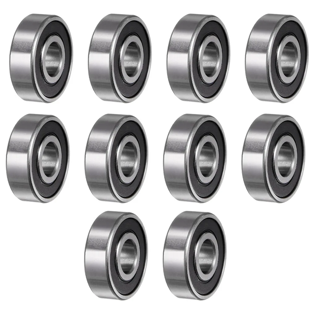 

10pcs Deep Groove Ball Bearings Rubber Seal Bearings Steel 12x32x10mm Deep Groove Ball 6201-2RS Bearings For Motors Pumps