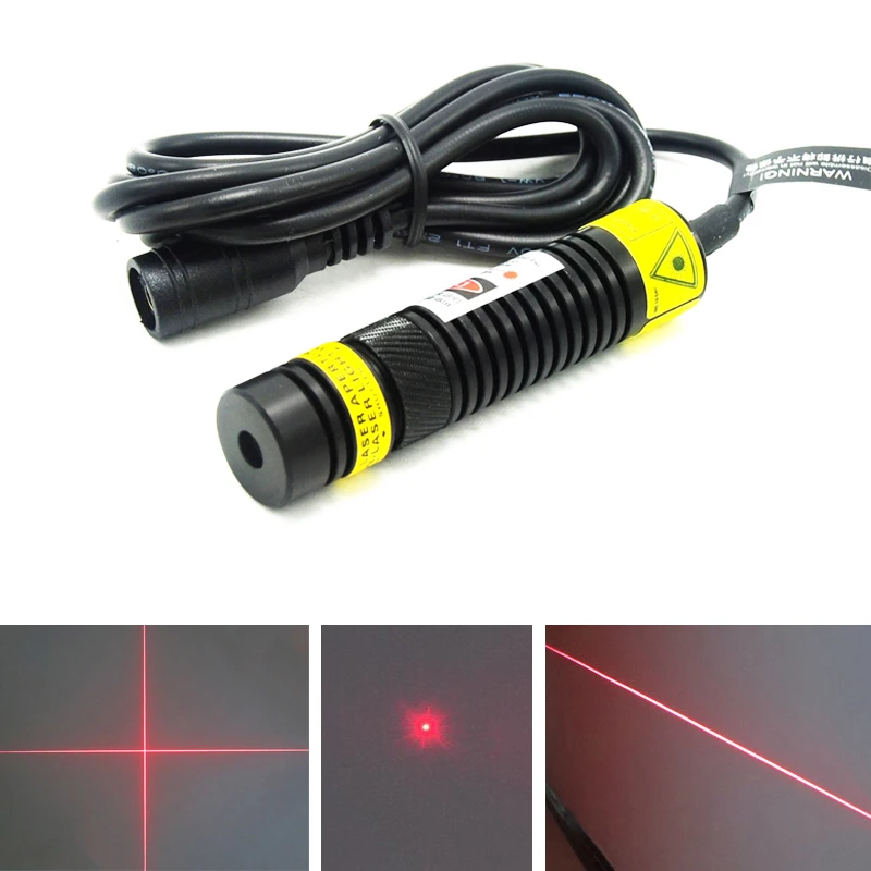 650nm 50mW 100mW 150mW 200mW 250mW Dot/Line/Cross Red Laser Module for Industrial Lab Align Positioning