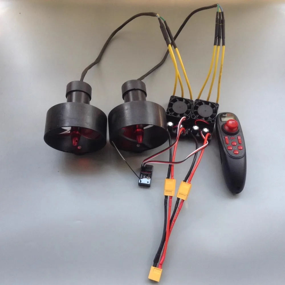 12V-24V Amusement Park Inflatable Boat Underwater Thruster Kayak Thruster Brushless Motor Wireless Remote Control 10kg Thrust