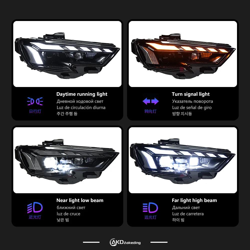 Headlight For Audi A3 8V 2013-2021 S3 RS3 Sedan Hatchback Car Автомобильные Товары Led Drl Xenon Hella Hid H7 Car Accessories