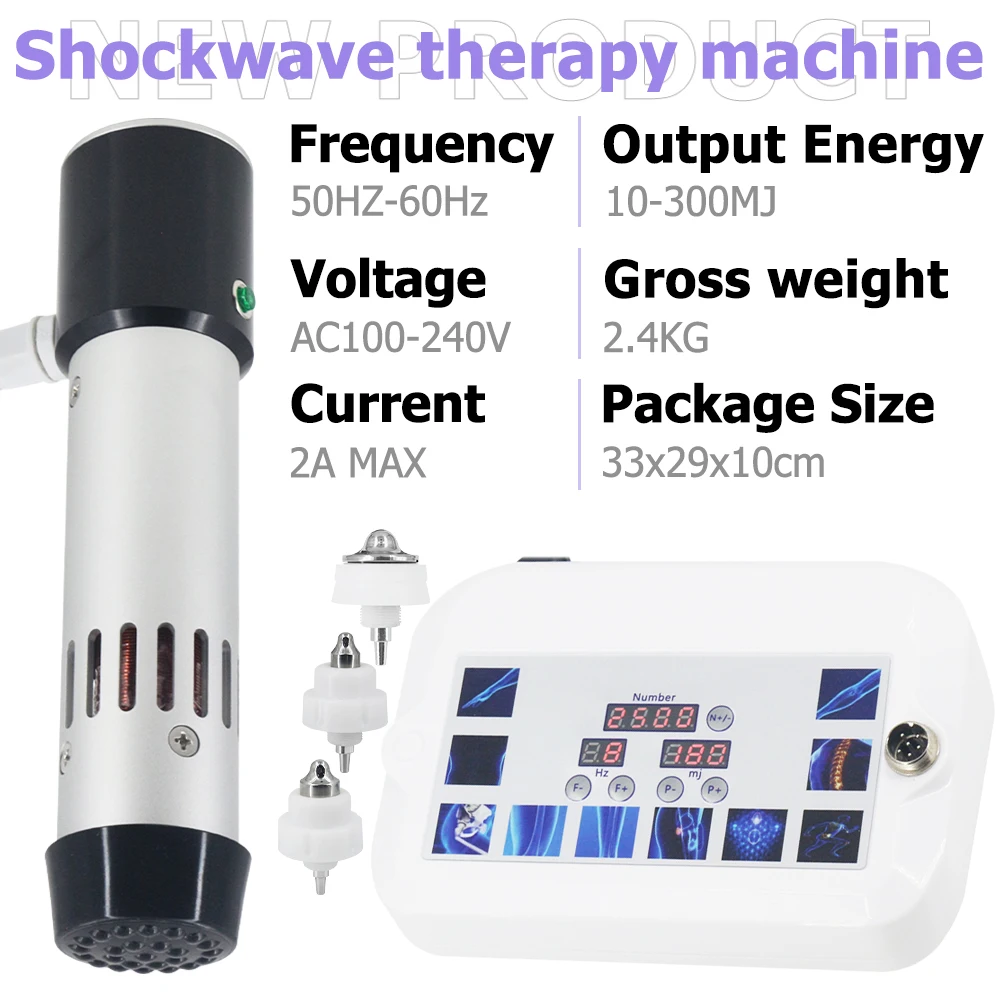 Newest Shockwave Therapy Machine For Effective ED Treatment And Arm Pain Relief Portable 300MJ Professional Shock Wave Massager