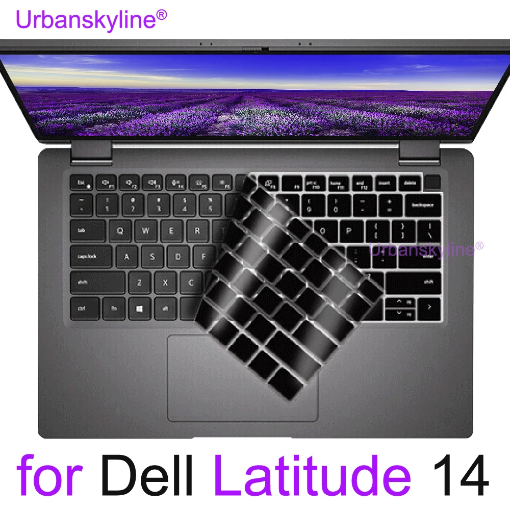 

Keyboard Cover for Dell Latitude 7400 7404 7410 7414 7420 7424 7430 7480 7490 9420 9410 2 in 1 14 Protector Skin Case Silicone