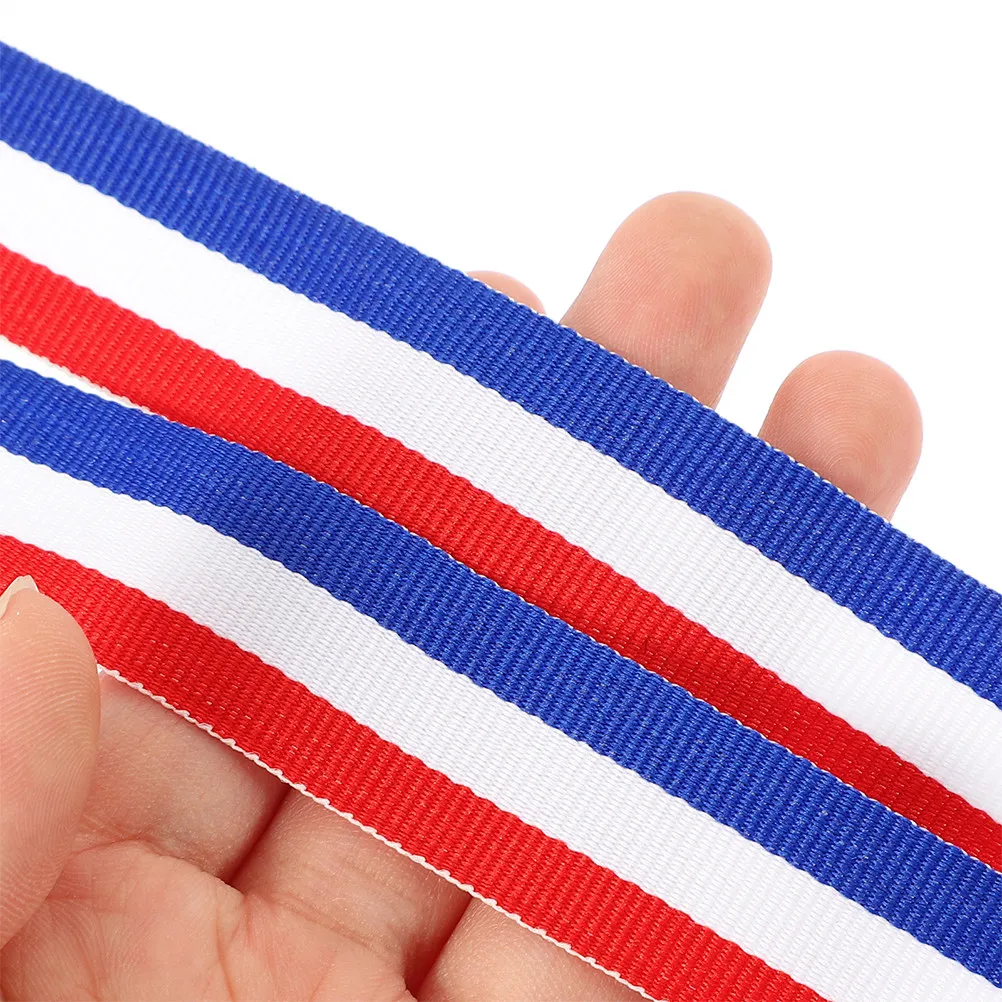 25Pcs Hook Medal Ribbons Triangular Award Neck Lanyards for Sports Competitions Basketball Baseball Softball
