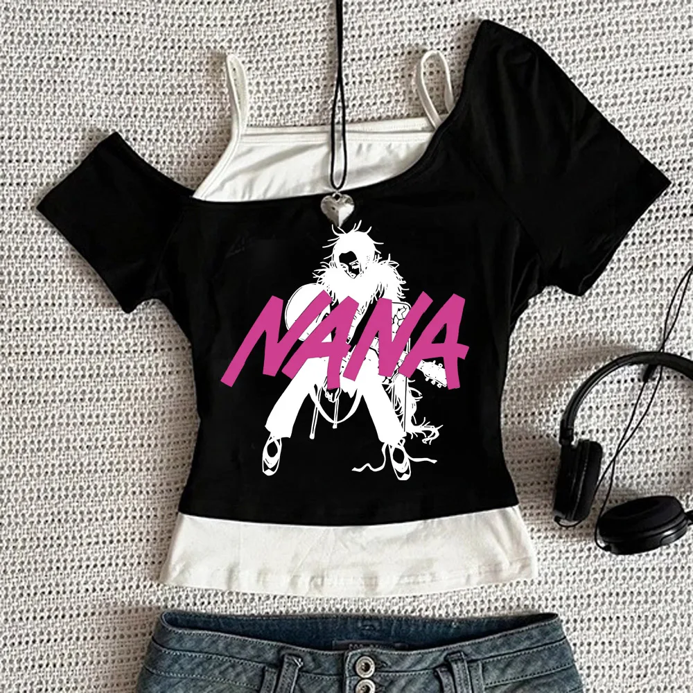 Y2k Nana Osaki Graphic T Shirts Casual Harajuku Streetwear Japanese Clothes Fashion Rock Punk Sleeveless Tanks Camis view 5